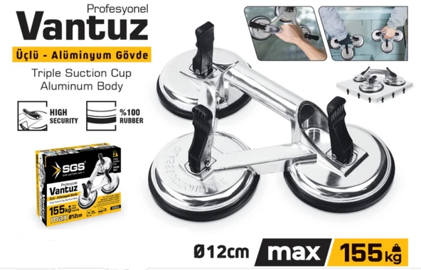 SGS VANTUZ 3 LÜ (ALÜMİNYUM) - Resim 2