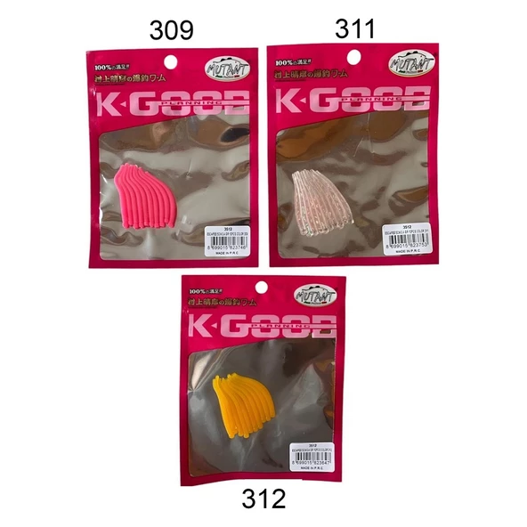 Mutant 3512 Escapee 5cm Aromalı LRF Silikon Yem 10'lu Paket ürün görseli 1
