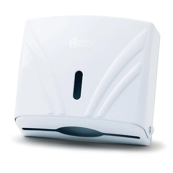A Form ZHA-2 Z Katlama Attan Çekme Kağıt Havlu Dispenseri Havluluk - Beyaz - 23 Cm. - 1 Adet ürün görseli 1