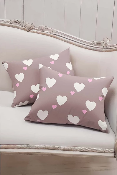 Upstyle Modern ve Şık tasarım Yastık Kılıfı Gülkurusu 50x70 Cm ürün görseli 1