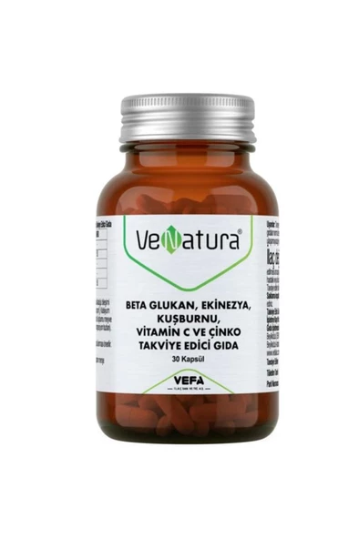 Venatura Beta Glukan, Ekinezya, Kuşburnu, Vitamin C, Çinko 30 Kapsül ürün görseli 1