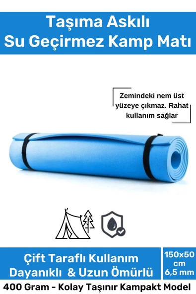 Taşıma Askılı Su Geçirmez Konforlu Kalın Rahat Çift Taraflı Kamp Zemin Çadır Uyku Matı Yer Minderi ürün görseli 1