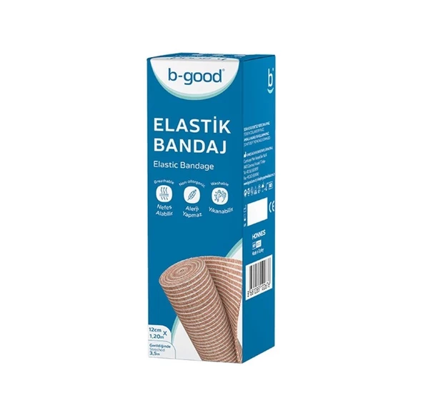 B-Good Elastik Bandaj 12 cm x 3,5 m ürün görseli 1