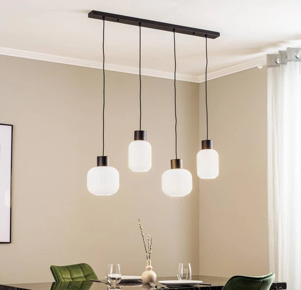 demet habek mylights masa üstü opla camlı spor modern avize  100 cm kasa ürün görseli 1