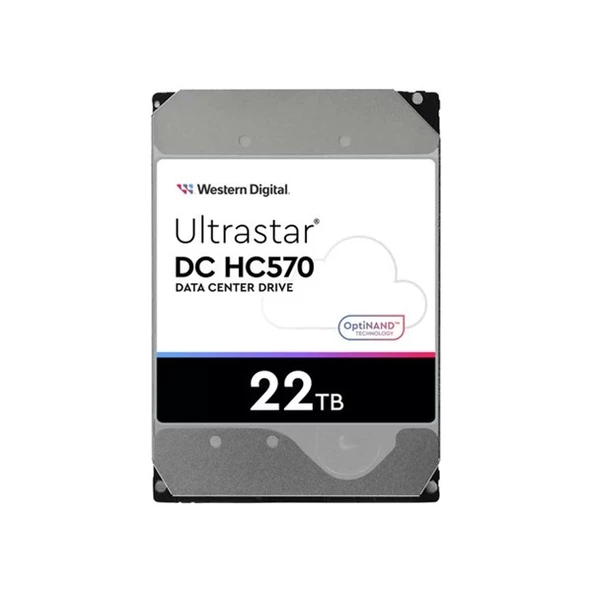 WD 22TB Ultrastar DC HC570 0F48155 512MB 7200RPM DAATCENTRE SAS DİSK ürün görseli 1