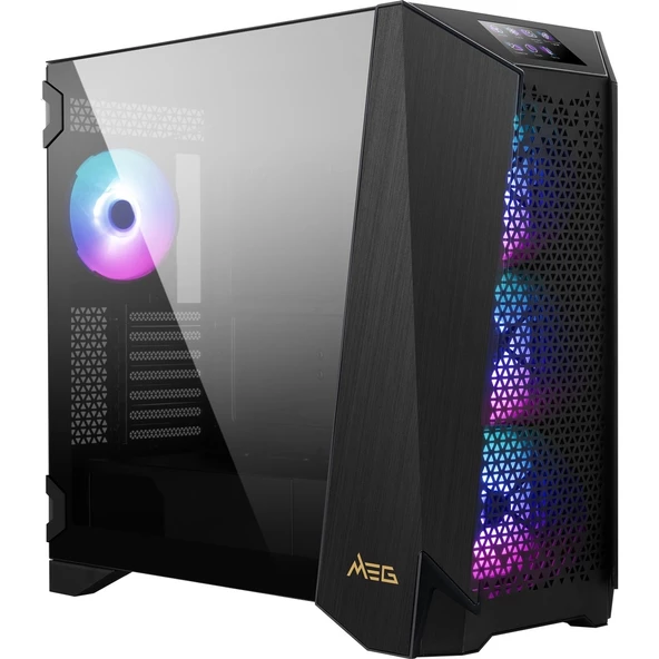 MSI MEG PROSPECT 700R 4-RGB FANLI DOKUNMATIK LCD PANELLİ GAMING E-ATX PC KASASI ürün görseli 1