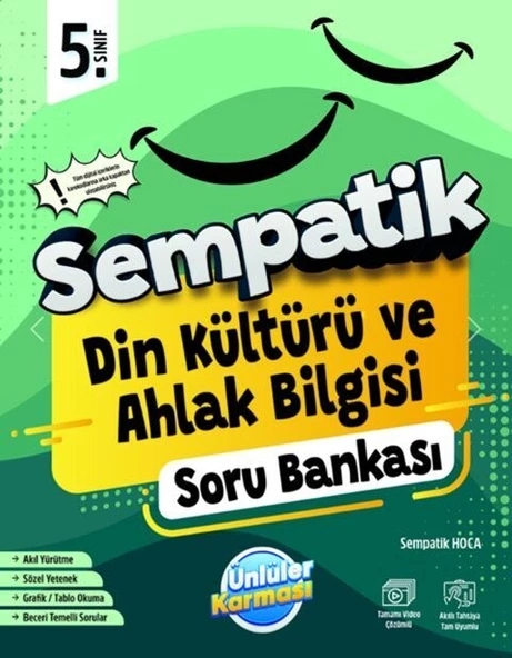 Ünlüler Karması 5. Sınıf Din Kültürü ve Ahlak Bilgisi Sempatik Soru Bankası ürün görseli 1
