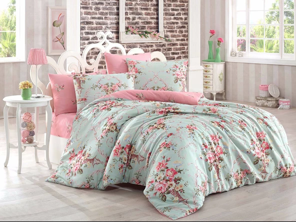 Upstyle Doğal Pike Baskılı Kids 140x230cm Alanur Mint ürün görseli 1