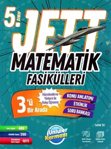 Ünlüler Karması 5. Sınıf Matematik JETT Fasikülleri ürün görseli 1