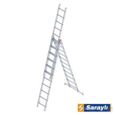 Saraylı 3x11 Basamaklı A Tipi Sürgülü Merdiven 7.3 Mt 7311 ürün görseli 1
