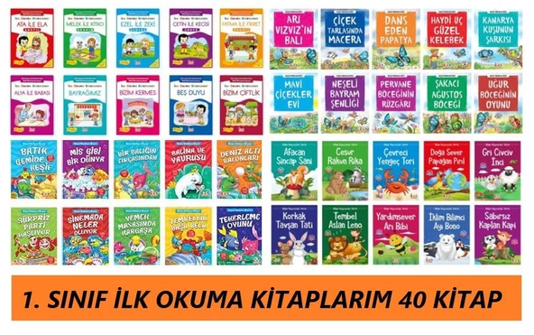 1. Sınıf İlk Okuma Kitaplarım Hikaye Seti (40 Kitap) ürün görseli 1