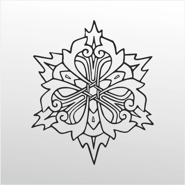 Folyo Sticker Çiçek Deseni ADKPQUY337 ürün görseli 1