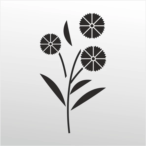 Folyo Sticker Çiçek Deseni ADKPQUY345 ürün görseli 1
