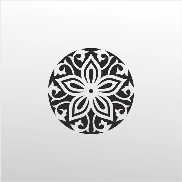 Folyo Sticker Çiçek Deseni ADKPQUY340 ürün görseli 1