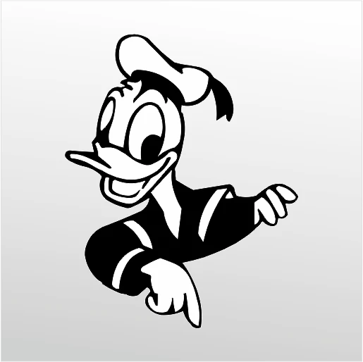 Folyo Sticker Daffy Duck ürün görseli 1