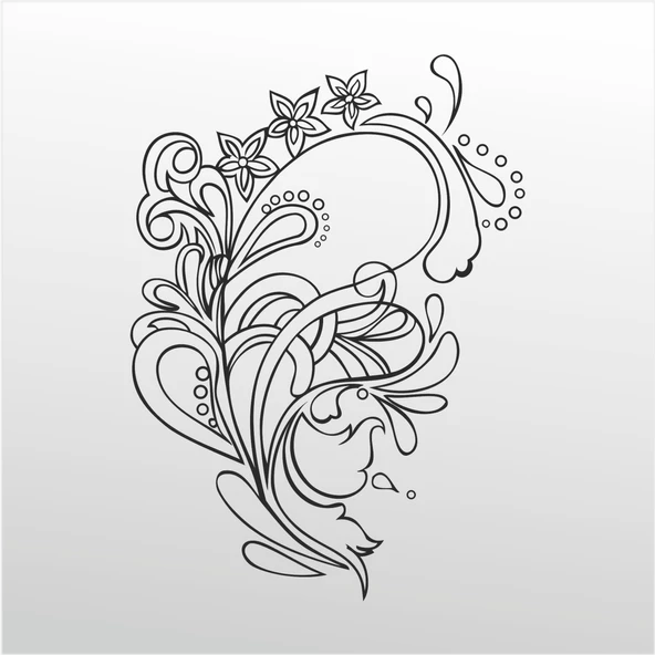 Folyo Sticker Çiçek Deseni ADKPQUY334 ürün görseli 1