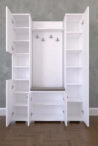 Remaks Alaçatı Portmanto (Beyaz) - Resim 3