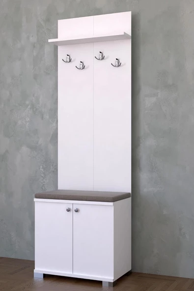 Remaks Yalı Portmanto Beyaz - Resim 2