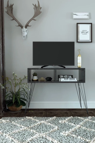 Remaks Elit Tv Sehpası - Siyah Mermer ürün görseli 1