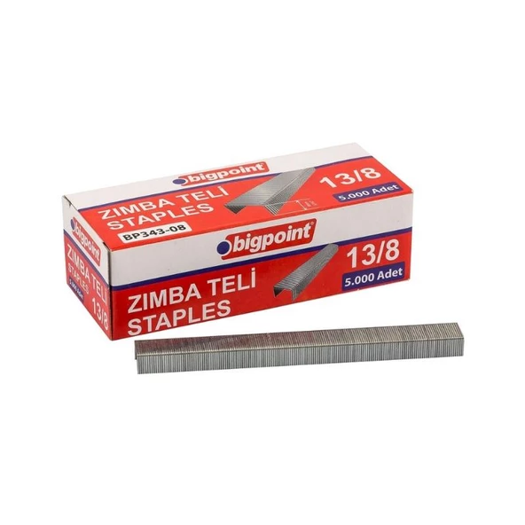 Bigpoint Zımba Teli 13/8 5000 Adet - BP343-08 ürün görseli 1