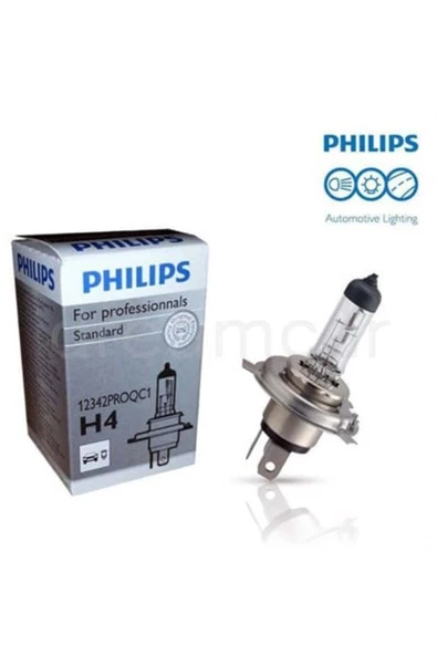 Philips H4 Uzun/kısa Far Ampulü P43t-38 ürün görseli 1