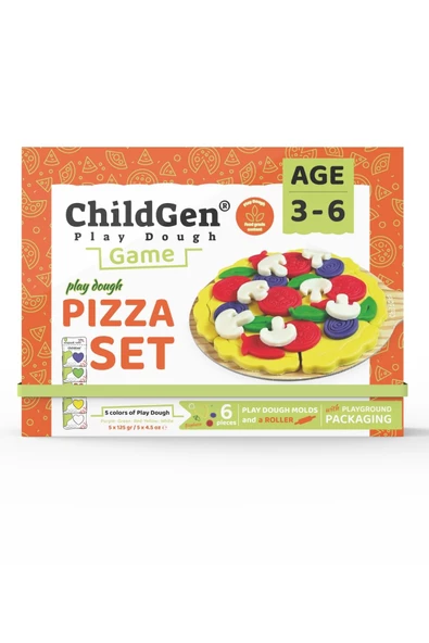 Sahneli Pizza Oyun Hamuru Seti ürün görseli 1