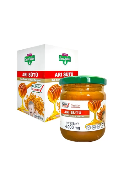 Lokman Sena Sultan Arı Sütü Bal Polen Karışımı Özel Seri Glikoz Içermez 4000 Mg 235 Gr ürün görseli 1