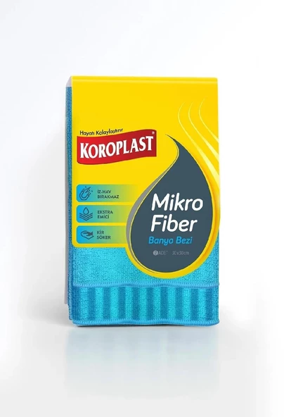 KOROPLAST MİKROFİBER BANYO BEZİ 2Lİ ürün görseli 1