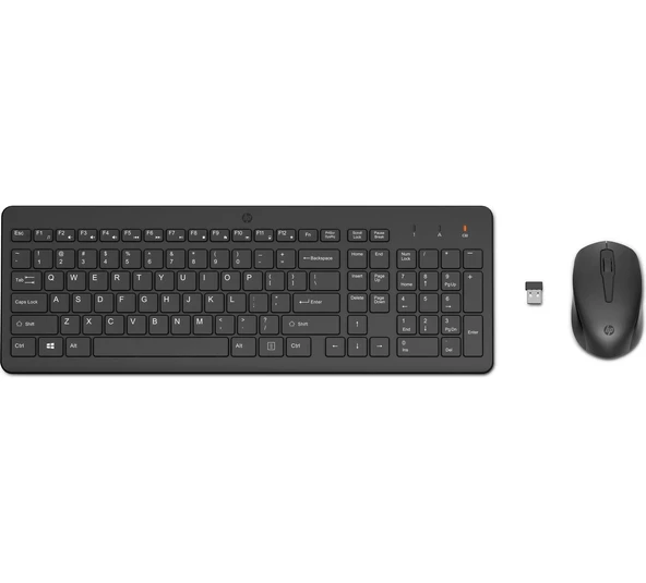 Hp 330 Kablosuz Türkçe Klavye Mouse Seti Siyah 2V9E6AA ürün görseli 1