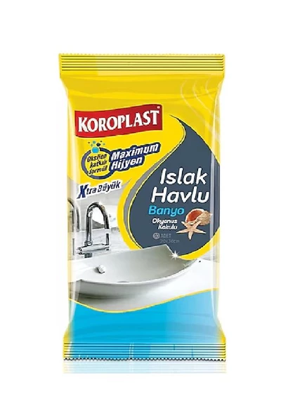 KOROPLAST BANYO TEMİZLİK MENDİLİ 30LU ürün görseli 1
