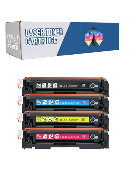 Safir Toner Canon CRG-055 i-Sensys MF-746Cx  CMYK 1 Set Çipsiz Muadil Toner ürün görseli 1
