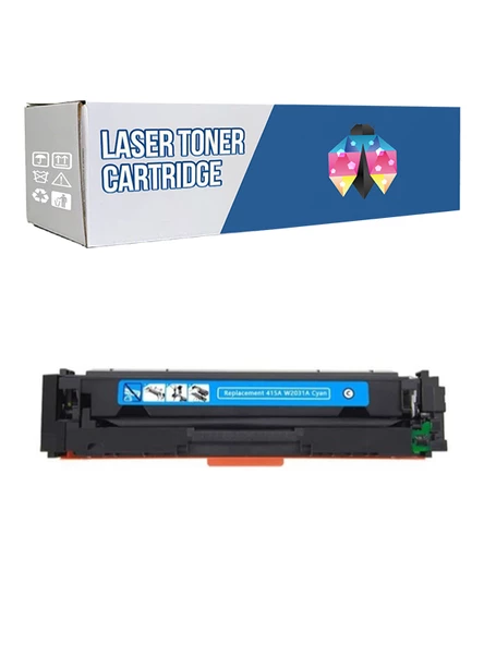 Safir Toner Canon CRG-055 i-Sensys LBP-663Cdw 2.400 Syf  Mavi Çipsiz Muadil Toner ürün görseli 1