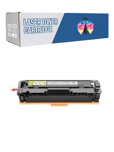 Safir Toner Hp 415A-W2032A LaserJet Pro MFP M478fdn - M479dn Sarı 2.400 Syf  Çipli Muadil Toner ürün görseli 1