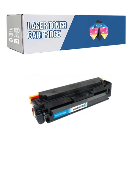Safir Toner Hp 415A-W2031A LaserJet Pro MFP M479dw - M479fdn Mavi 2.400 Syf Çipsiz Muadil  Toner ürün görseli 1