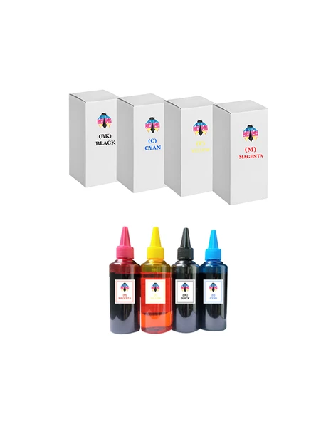 Safir Toner Brother Muadil Lc679 100 ML 4 Renk Mürekkep Seti ürün görseli 1