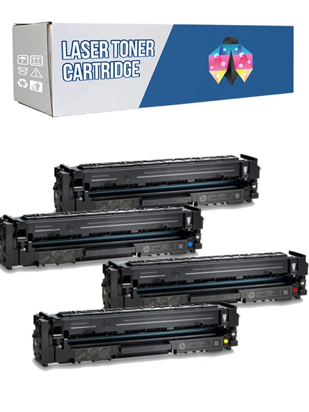 Safir Toner Hp 207X-W2210X  LaserJet Pro M255dw CMYK 1 Set   Çipsiz Muadil Toner ürün görseli 1