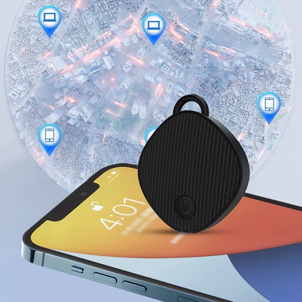 Apple  Uyumlu  SmartTag  Kablosuz Akıllı Tag  Akıllı Takip Siyah ürün görseli 1