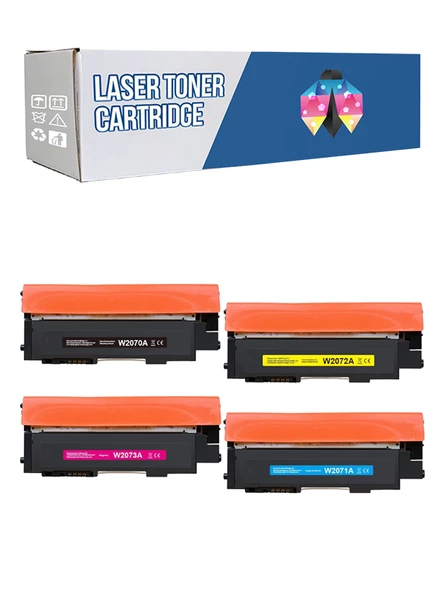 Safir Toner Hp 117A-W2070A Laser 150a - 150nw  Çipli CMYK 1 Set  Muadil Toner ürün görseli 1