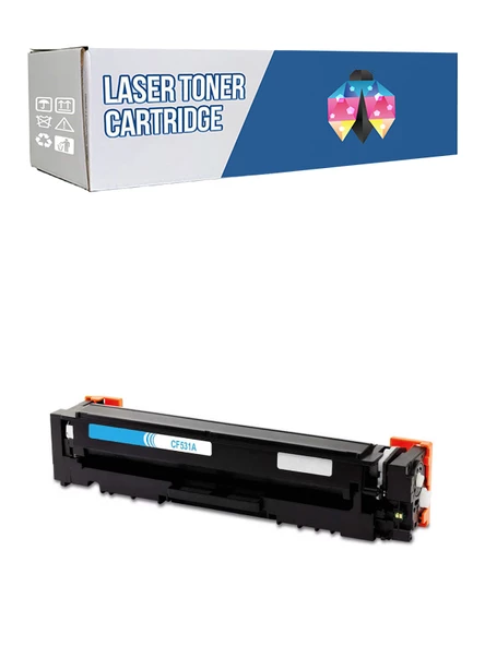 Safir Toner Hp LaserJet Pro 200 Color MFP M276n 131A-CF211A 1.800 Syf Mavi Muadil Toner ürün görseli 1