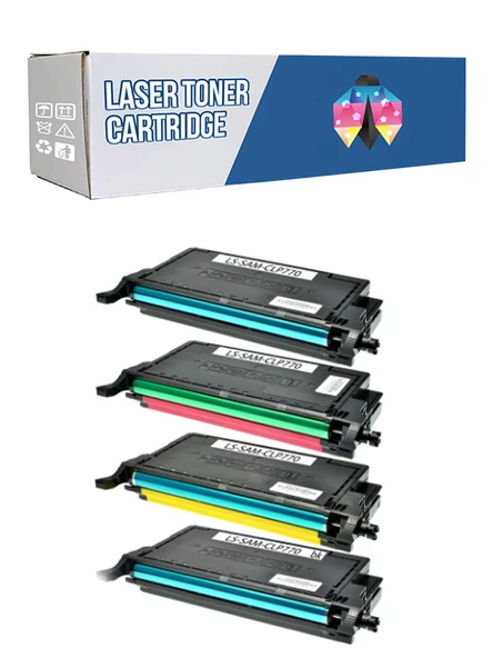 Safir Toner Samsung Clp-770/Clt-Y609S CMYK 1 Set Muadil Toner ürün görseli 1