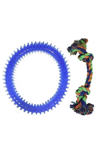 Nanbell DG-017 DİŞ İPİ KÖPEK KEMİRME OYUNCAK 15 cm Çap ürün görseli 1