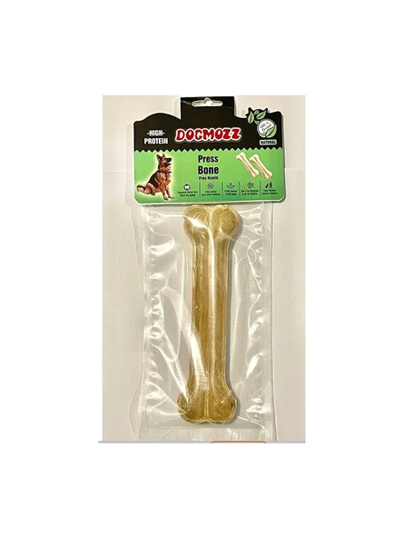 DogMozz Premium Deri Pres Natural Köpek Kemiği 22 Cm ürün görseli 1