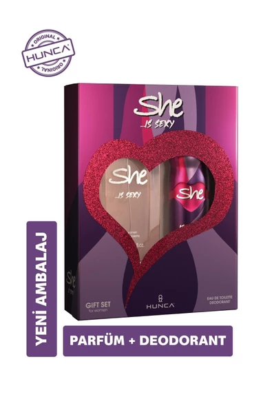 She Sexy 50ML Edt ml + Deodorant Bayan Parfüm Set Yeni ürün görseli 1