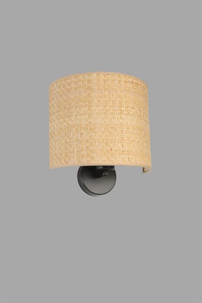 Lumexx HASIR RATTAN ABAJURLU OVAL APLİK - Resim 3