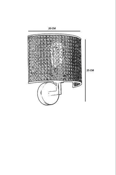 Lumexx NALA RATTAN APLİK - Resim 4