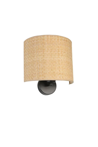 Lumexx HASIR RATTAN ABAJURLU OVAL APLİK - Resim 2