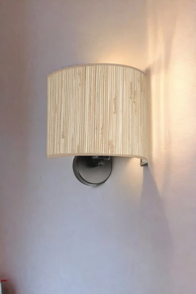 Lumexx BAMBU 09 ABAJURLU OVAL APLİK ürün görseli 1