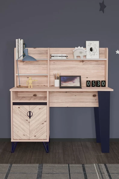 Modalife Arda 60x120 Cm Çalışma Masası Bilgisayar Masası Ofis Ders Yemek Masası Atlantik Çam ürün görseli 1