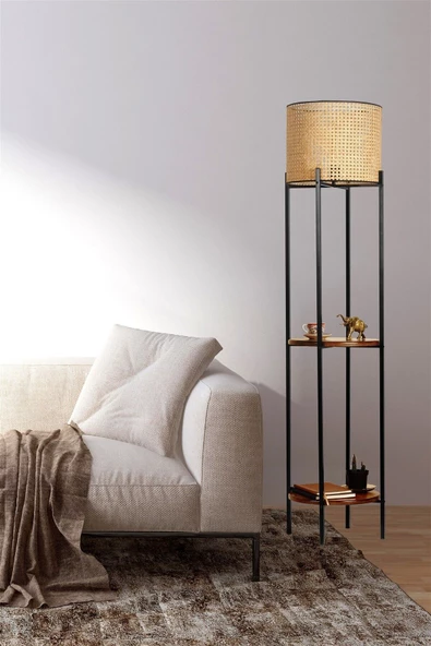 Lumexx VEGA SİYAH RATTAN BAŞLIKLI LAMBADER ürün görseli 1