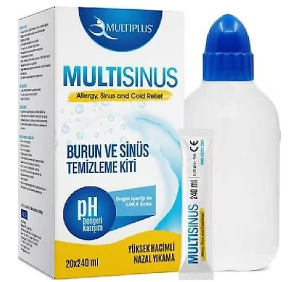 Multiplus MultiSinüs 20x240 ml Burun Yıkama Kiti ürün görseli 1